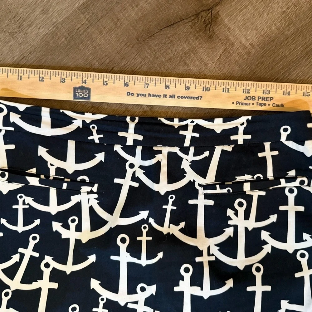 Hatley Nautical Anchor Navy & White Skirt Size 6
